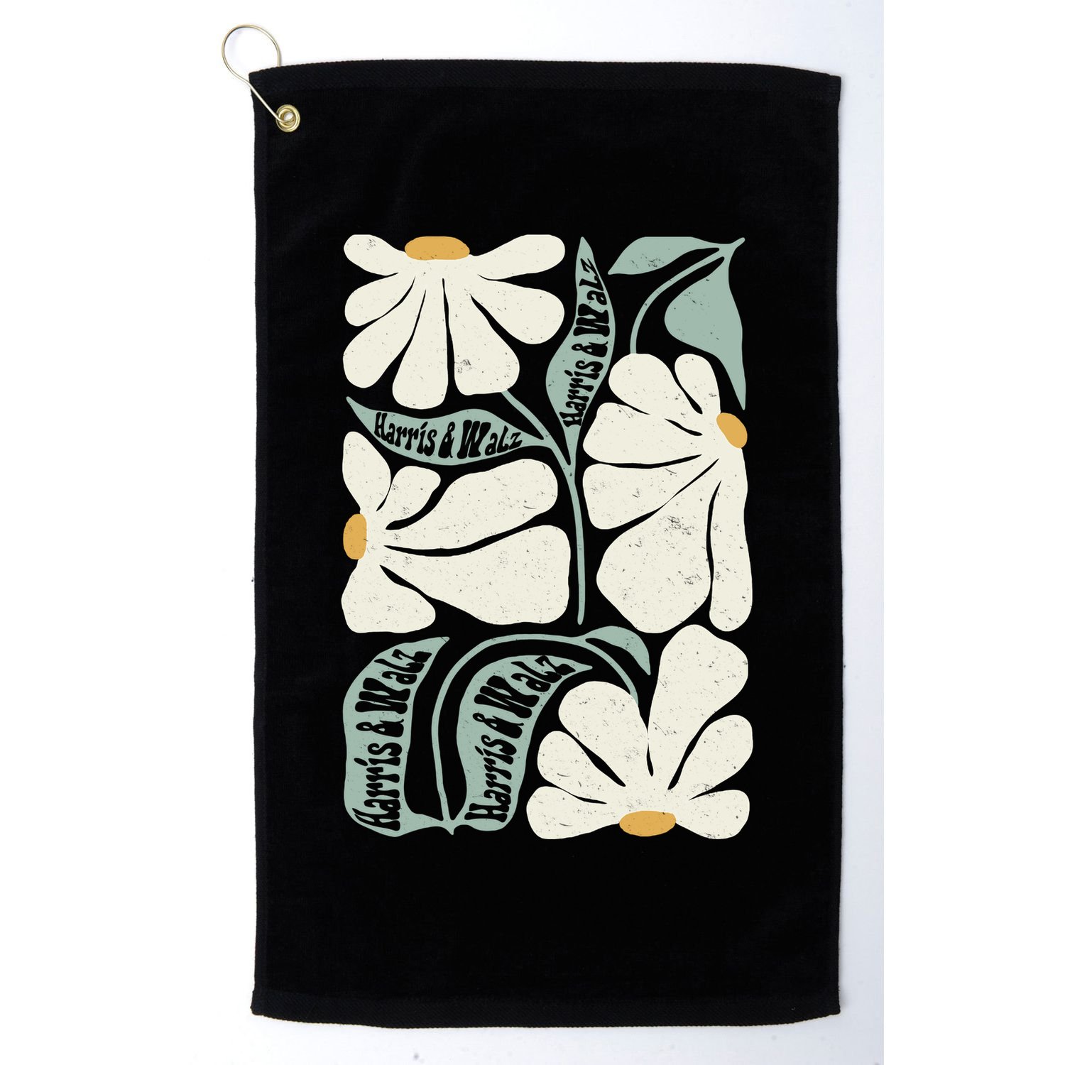 Pro Kamala Harris Waltz Flower Election Golf Towel