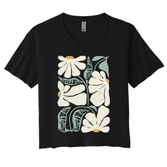 Pro Kamala Harris Waltz Flower Election Crop Top