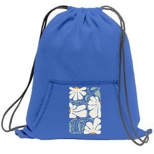 Pro Kamala Harris Waltz Flower Election Sweatshirt Cinch Pack Bag