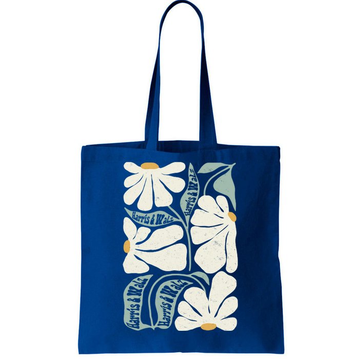 Pro Kamala Harris Waltz Flower Election Tote Bag