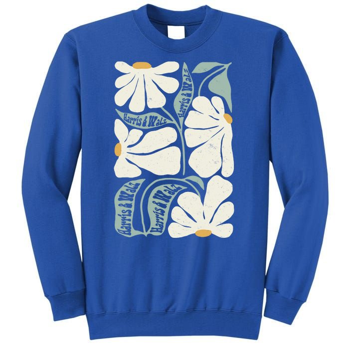 Pro Kamala Harris Waltz Flower Election Tall Sweatshirt