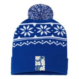 Pro Kamala Harris Waltz Flower Election USA-Made Snowflake Beanie