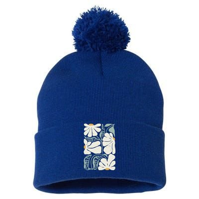 Pro Kamala Harris Waltz Flower Election Pom Pom 12in Knit Beanie