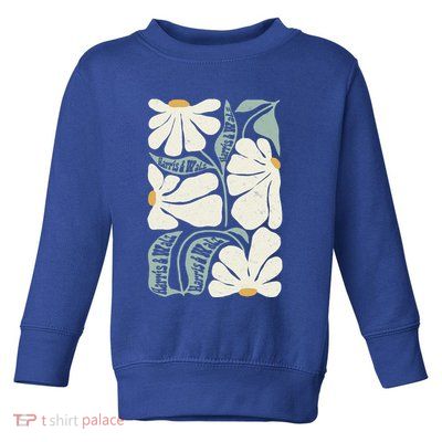 Pro Kamala Harris Waltz Flower Election Toddler Sweatshirt