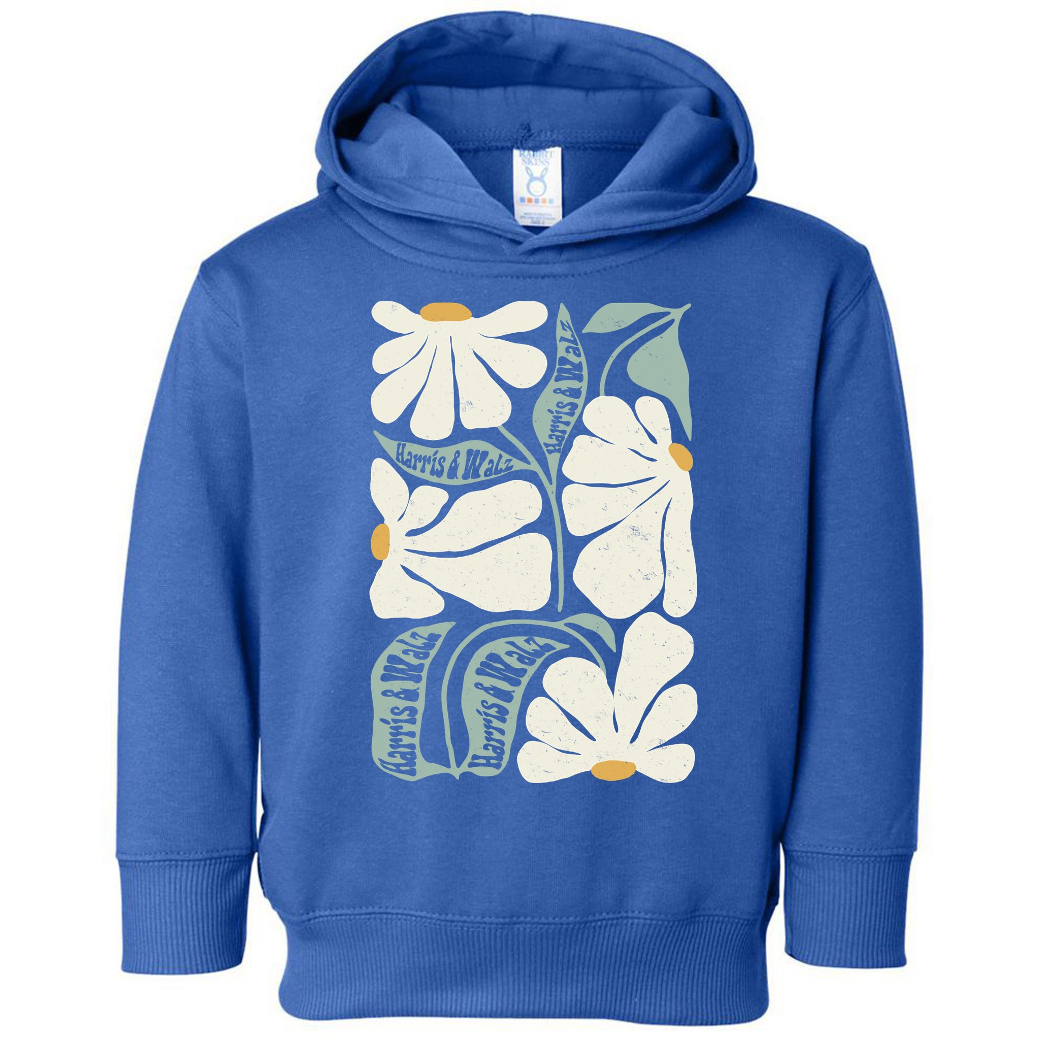 Pro Kamala Harris Waltz Flower Election Toddler Hoodie