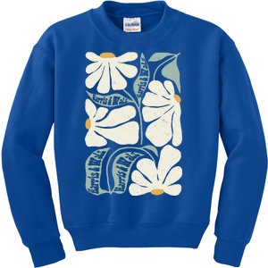 Pro Kamala Harris Waltz Flower Election Kids Sweatshirt