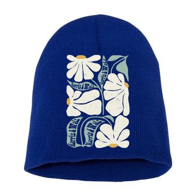 Pro Kamala Harris Waltz Flower Election Short Acrylic Beanie