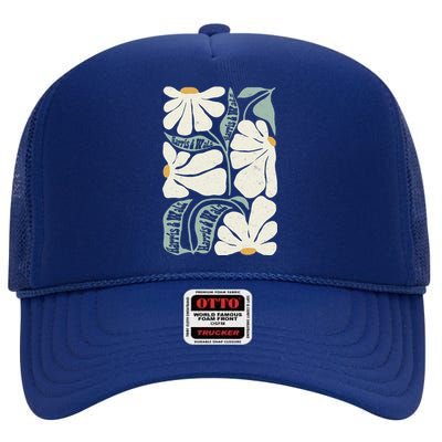 Pro Kamala Harris Waltz Flower Election High Crown Mesh Back Trucker Hat