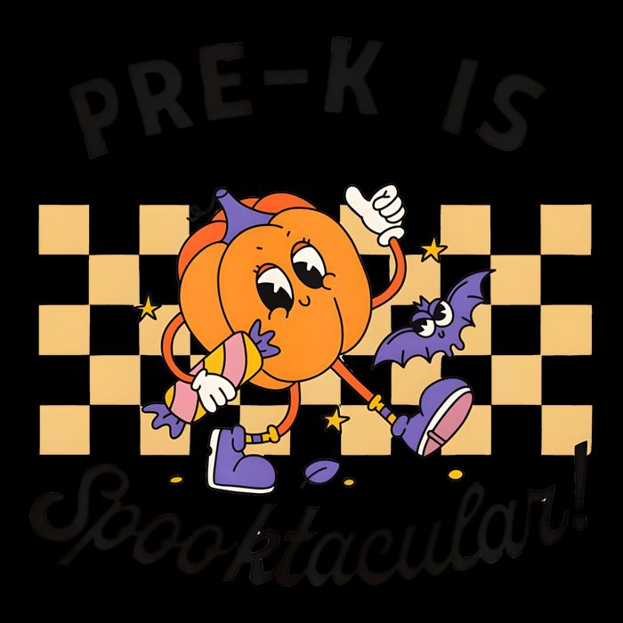 Pre K Is Spooktacular Halloween Pumpkin Spooky Flexfit Unipanel Trucker Cap