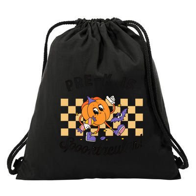 Pre K Is Spooktacular Halloween Pumpkin Spooky Drawstring Bag