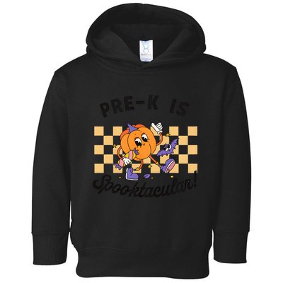 Pre K Is Spooktacular Halloween Pumpkin Spooky Toddler Hoodie