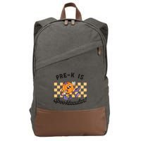 Pre K Is Spooktacular Halloween Pumpkin Spooky Cotton Canvas Backpack