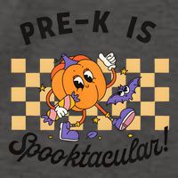 Pre K Is Spooktacular Halloween Pumpkin Spooky Vector Backpack