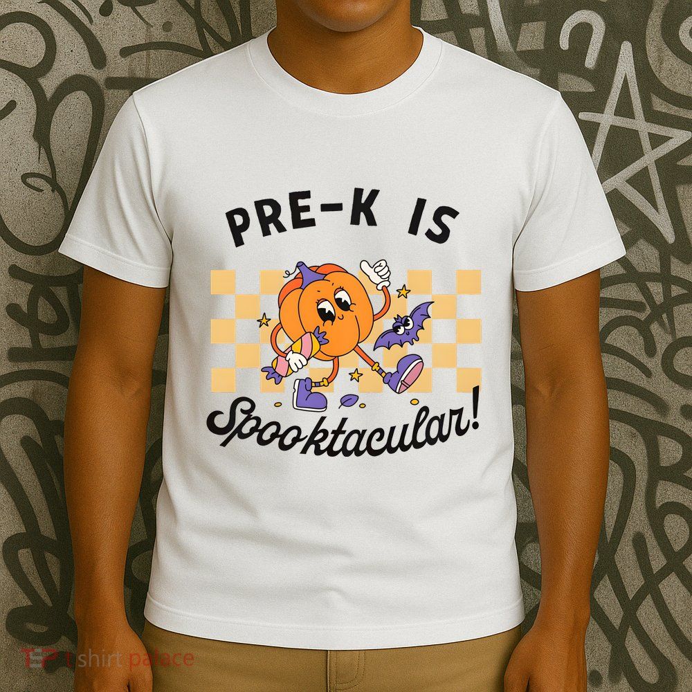 Pre K Is Spooktacular Halloween Pumpkin Spooky T-Shirt