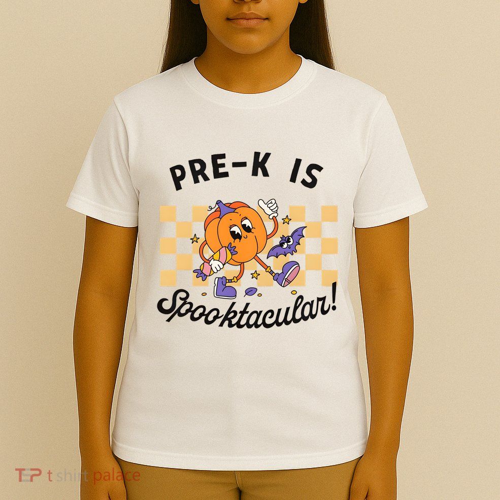 Pre K Is Spooktacular Halloween Pumpkin Spooky T-Shirt