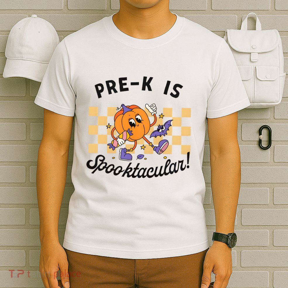 Pre K Is Spooktacular Halloween Pumpkin Spooky T-Shirt