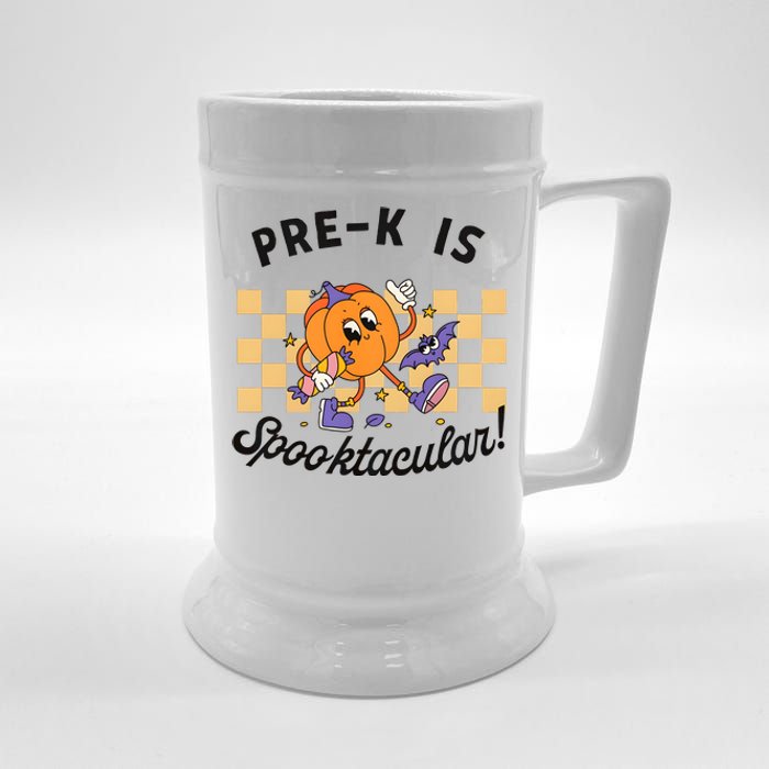 Pre K Is Spooktacular Halloween Pumpkin Spooky Beer Stein