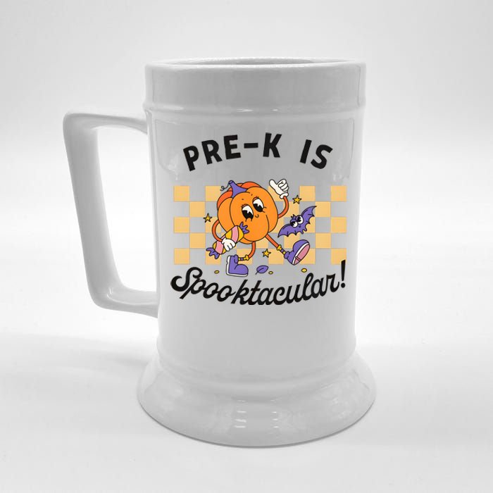 Pre K Is Spooktacular Halloween Pumpkin Spooky Beer Stein