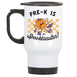 Pre K Is Spooktacular Halloween Pumpkin Spooky Stainless Steel Travel Mug