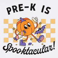 Pre K Is Spooktacular Halloween Pumpkin Spooky Women's V-Neck T-Shirt