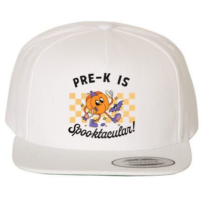 Pre K Is Spooktacular Halloween Pumpkin Spooky Wool Snapback Cap