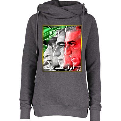 Pahlavi Kings Iran Is Our Temple Womens Funnel Neck Pullover Hood