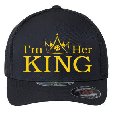 Pickleball King IM His Queen IM Her King Couple Flexfit Unipanel Trucker Cap