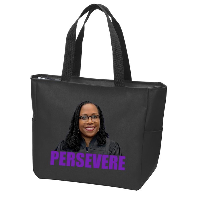 Persevere KBJ Judge Zip Tote Bag