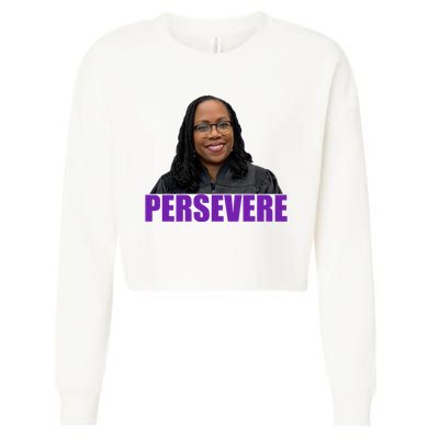 Persevere KBJ Judge Cropped Pullover Crew
