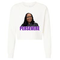 Persevere KBJ Judge Cropped Pullover Crew
