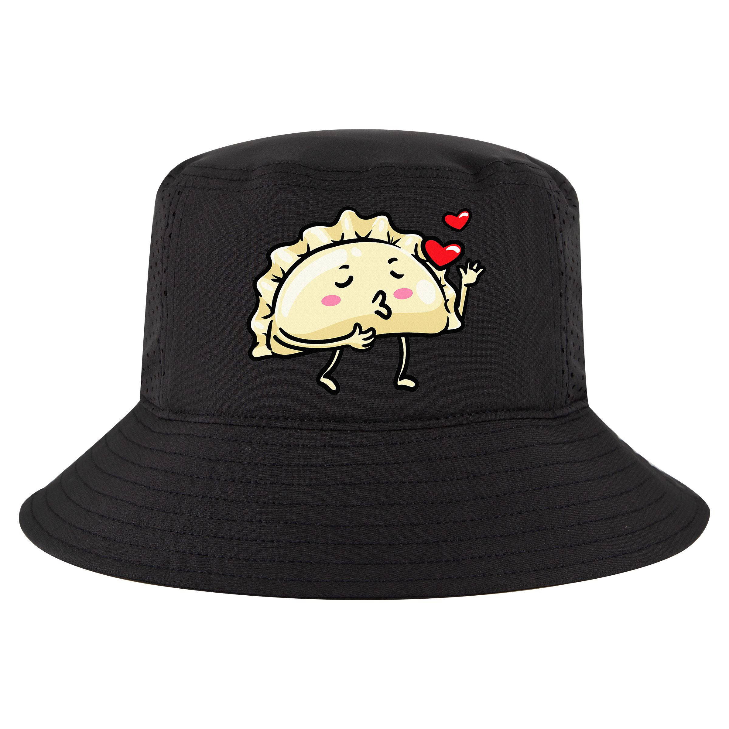 Pierogi Kawaii Kisses Emoticon Polish Food Dyngus Day Cool Comfort Performance Bucket Hat