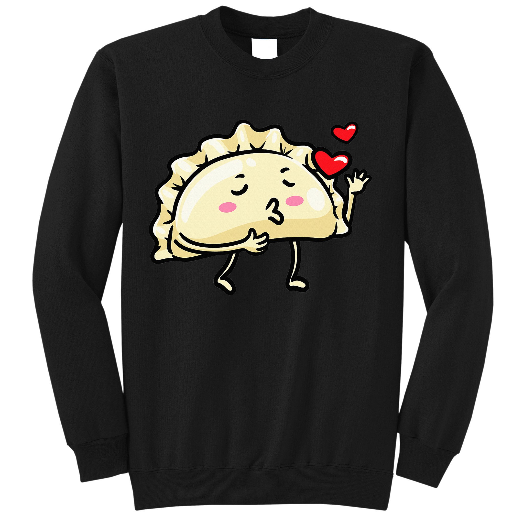 Pierogi Kawaii Kisses Emoticon Polish Food Dyngus Day Sweatshirt