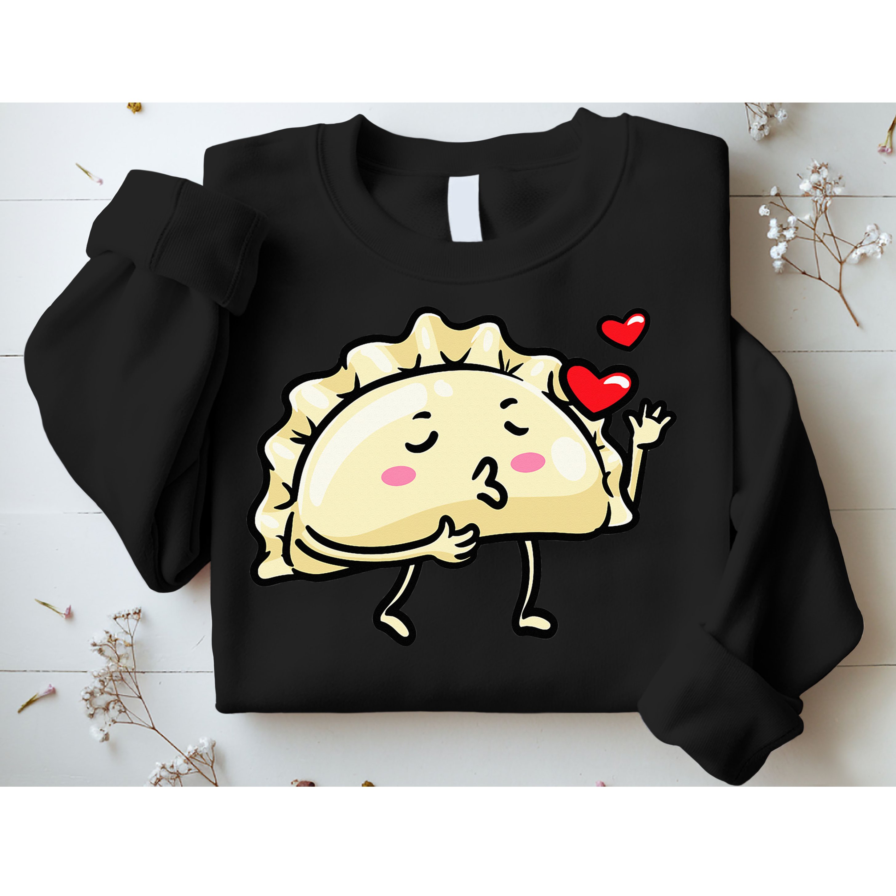 Pierogi Kawaii Kisses Emoticon Polish Food Dyngus Day Sweatshirt