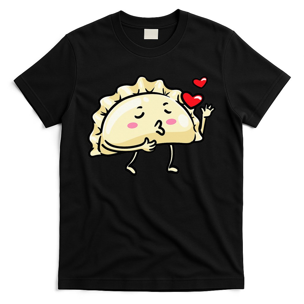 Pierogi Kawaii Kisses Emoticon Polish Food Dyngus Day T-Shirt