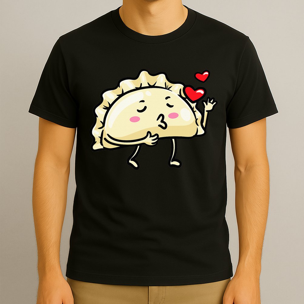 Pierogi Kawaii Kisses Emoticon Polish Food Dyngus Day T-Shirt