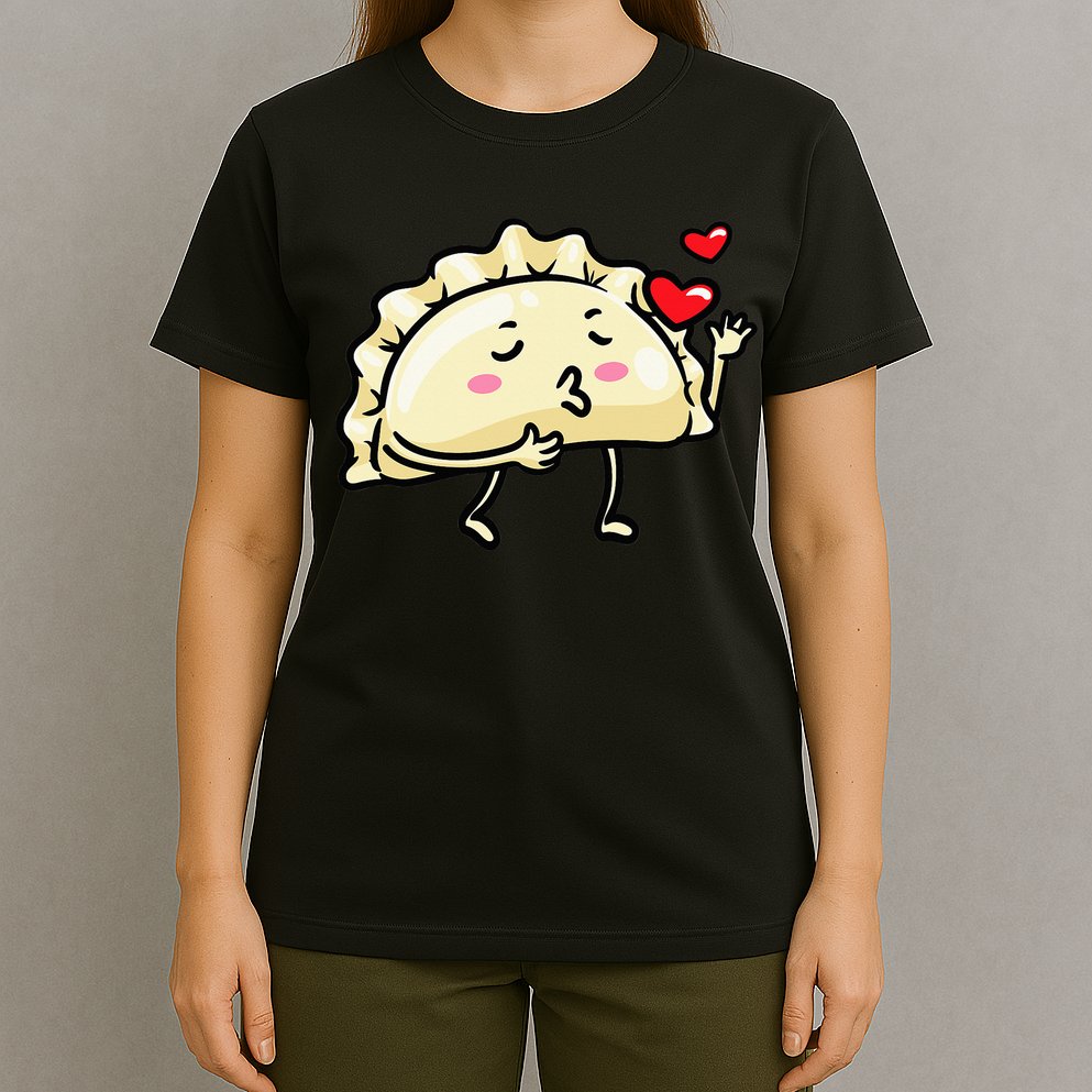 Pierogi Kawaii Kisses Emoticon Polish Food Dyngus Day T-Shirt