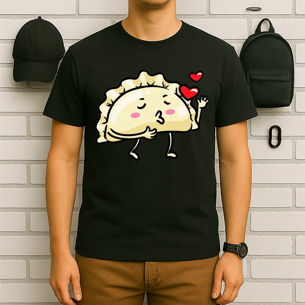Pierogi Kawaii Kisses Emoticon Polish Food Dyngus Day T-Shirt