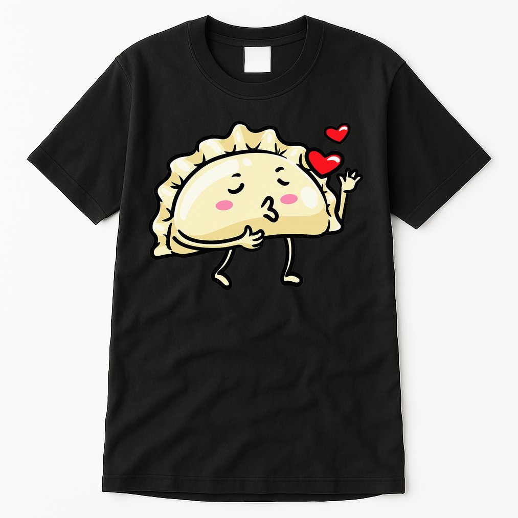 Pierogi Kawaii Kisses Emoticon Polish Food Dyngus Day Tall T-Shirt