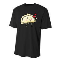 Pierogi Kawaii Kisses Emoticon Polish Food Dyngus Day Youth Performance Sprint T-Shirt