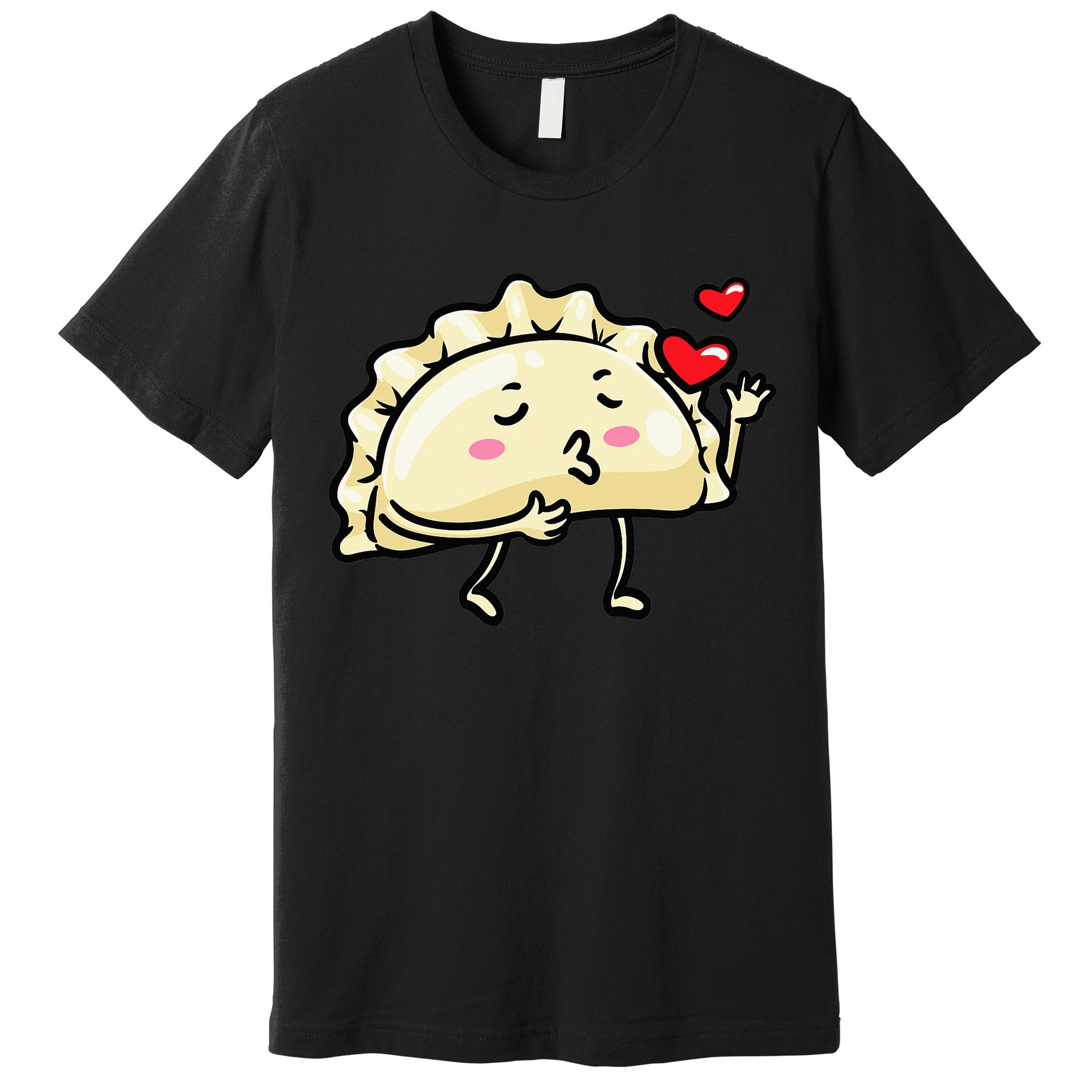 Pierogi Kawaii Kisses Emoticon Polish Food Dyngus Day Premium T-Shirt