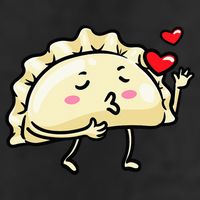 Pierogi Kawaii Kisses Emoticon Polish Food Dyngus Day Hat