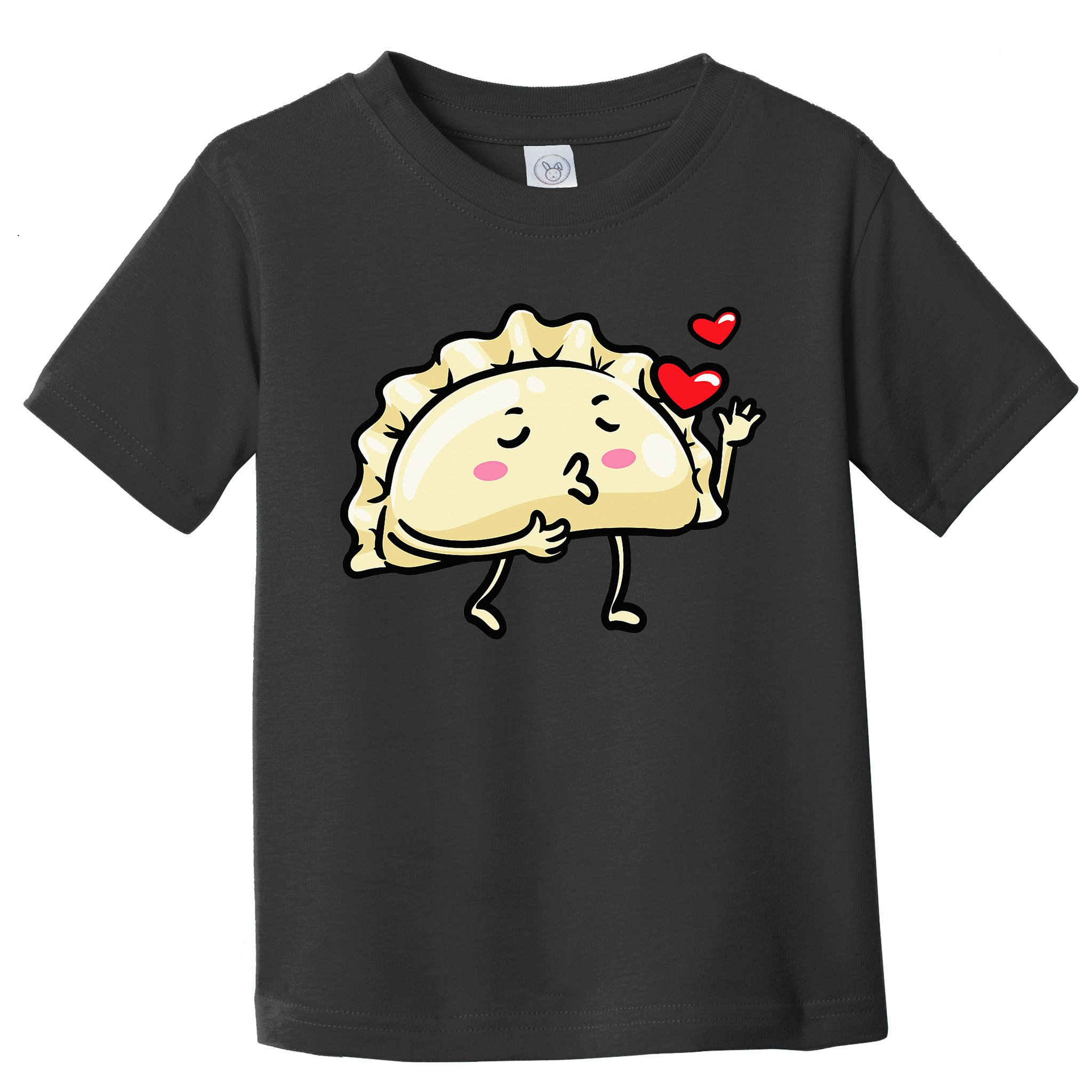 Pierogi Kawaii Kisses Emoticon Polish Food Dyngus Day Toddler T-Shirt