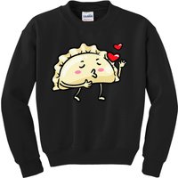 Pierogi Kawaii Kisses Emoticon Polish Food Dyngus Day Kids Sweatshirt