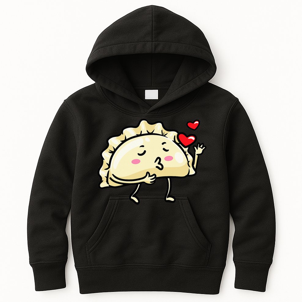 Pierogi Kawaii Kisses Emoticon Polish Food Dyngus Day Kids Hoodie