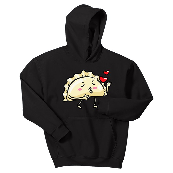 Pierogi Kawaii Kisses Emoticon Polish Food Dyngus Day Kids Hoodie