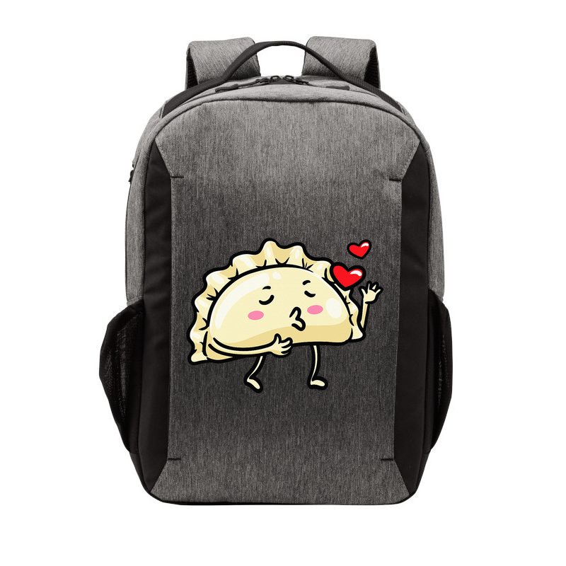 Pierogi Kawaii Kisses Emoticon Polish Food Dyngus Day Vector Backpack