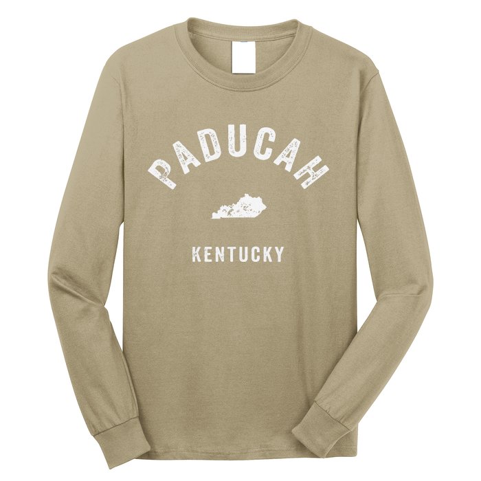 Paducah Kentucky Ky Vintage 70s Athletic Sports Long Sleeve Shirt