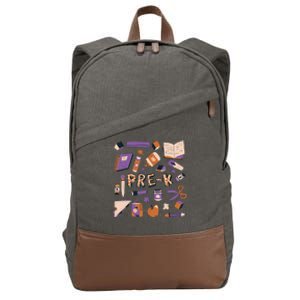 Pre K Kindergarten Back To School Cotton Canvas Backpack