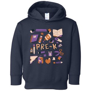 Pre K Kindergarten Back To School Toddler Hoodie