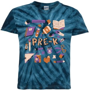 Pre K Kindergarten Back To School Kids Tie-Dye T-Shirt